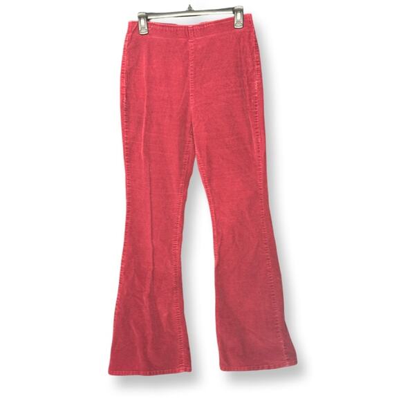 No Boundaries Burgundy Corduroy Flare Leg Pants - Picture 1 of 3